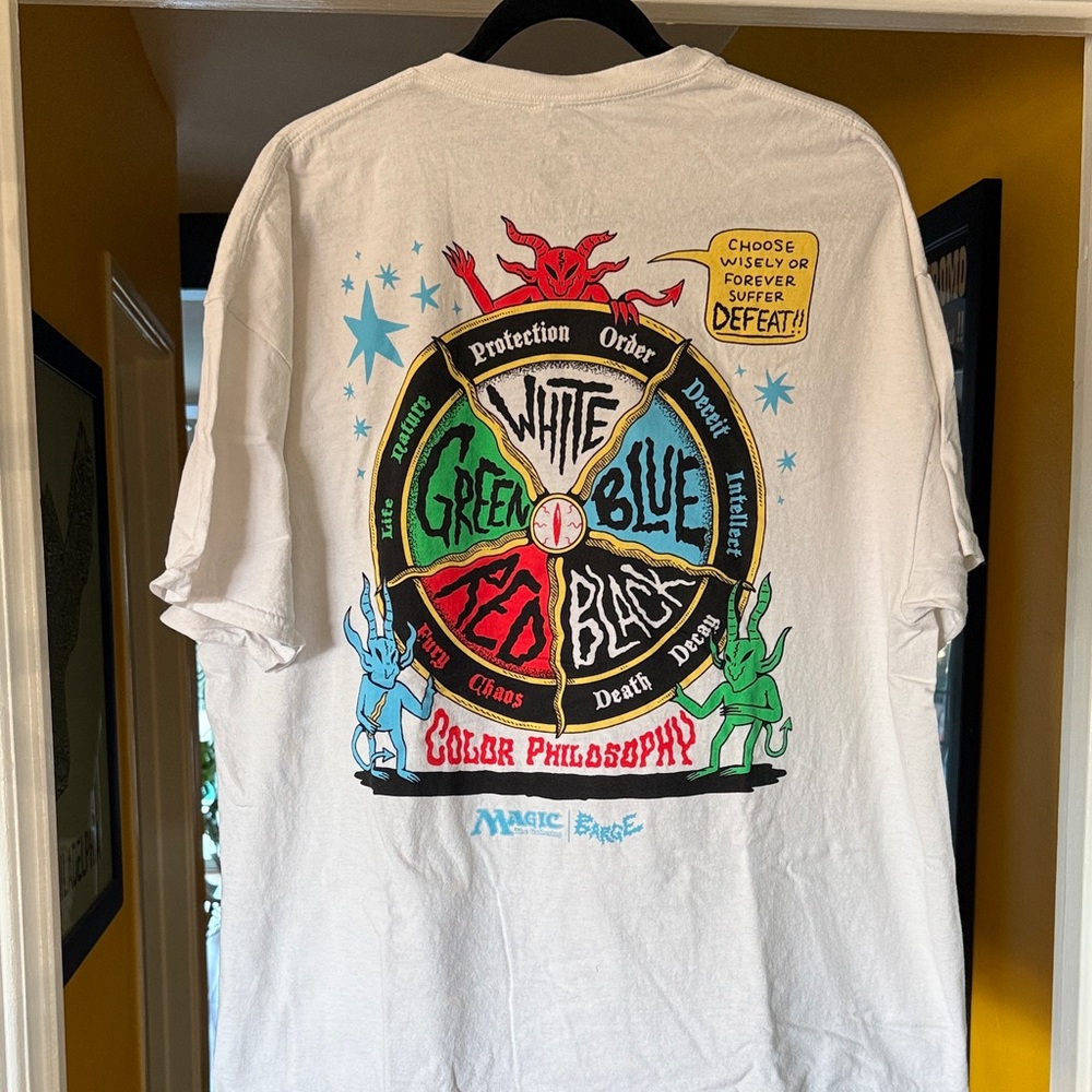 Magic the Gathering Color Graphic Tee - White 2XL